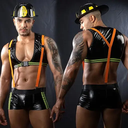 Чоловічий еротичний костюм пожежного JSY 9108 One Size - фото 6