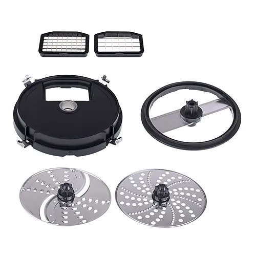 Блендер-миксер-чоппер Camry CR 4623, 1600 Вт, насадки для кубиков 8×8 и 11×11 мм, чаша 2 л, контейнер 600 мл, турборежим, черный - фото 8