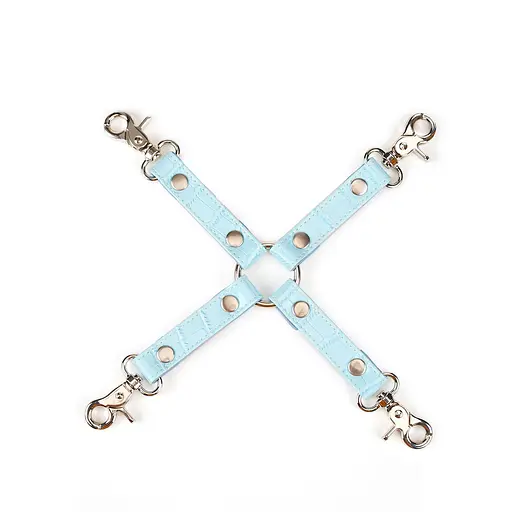 BDSM набір Liebe Seele Macaron Bondage Kit 9 шт. блакитний - фото 6