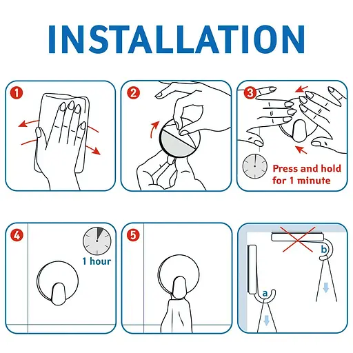 Набір клейких гачків LUX, 2 шт. - фото 4