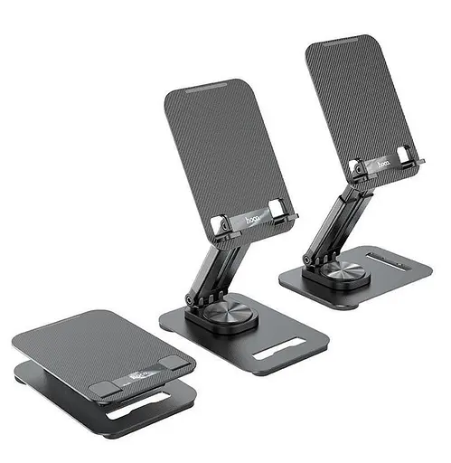 Підставка для планшета Hoco PH48 360 градусів сіра настільна - фото 6