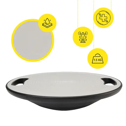 Балансировочная платформа Cornix круглая, пластиковая Grey/Black XR-0443 - фото 7