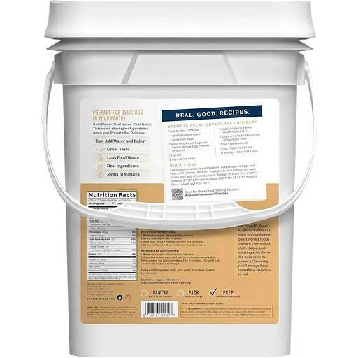 Овсяные хлопья быстрого приготовления Augason Farms с большим сроком годности до 30 лет 113 порций - фото 2