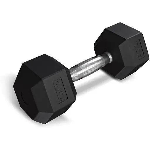 Гантеля шестигранная Trex Sport прорезиненная TX-025RD 2,5кг