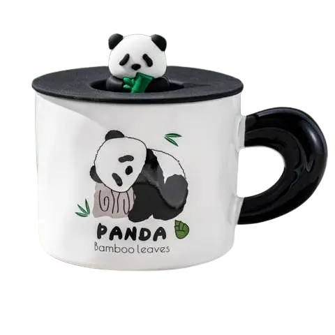 Чашка BonaDi Panda 2 390 мл (14931) черно-белая   - фото 1