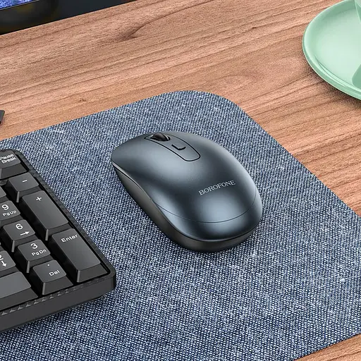 Мишка безпровідна Borofone BG13 Winner 2.4G business wireless mouse чорний - фото 2