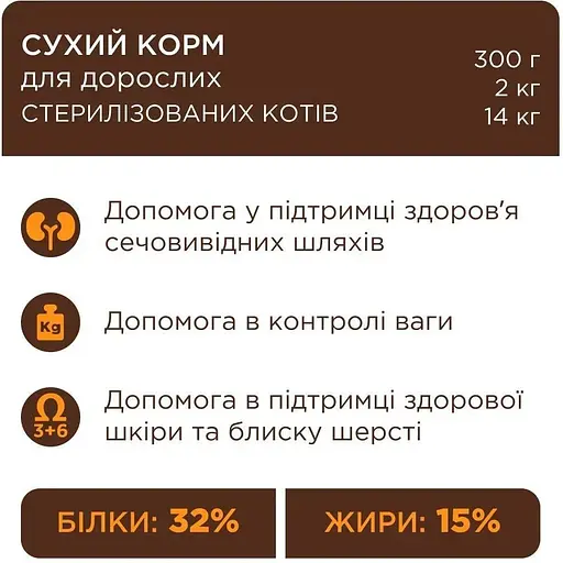 Сухой корм Club 4 Paw Premium для стерилизованных кошек Курица 900 г - фото 2