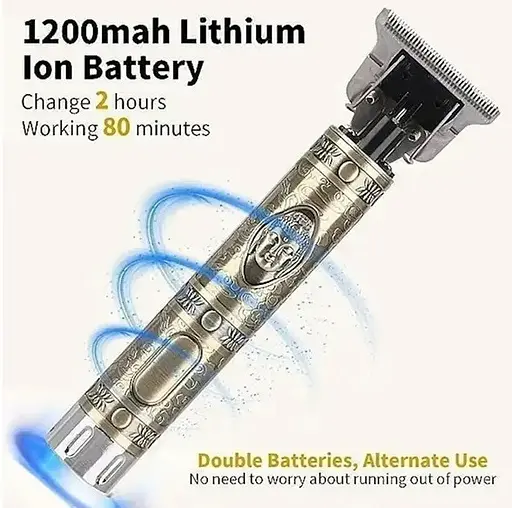 Чоловічий акумуляторний триммер Sokany SK-LF-9981 машинка для стижування волосся 1200 мАг T‑лезо Золото - фото 4