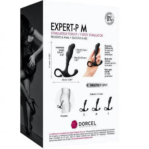 Ручний масажер простати Dorcel Expert P size M ергономічний - фото 6