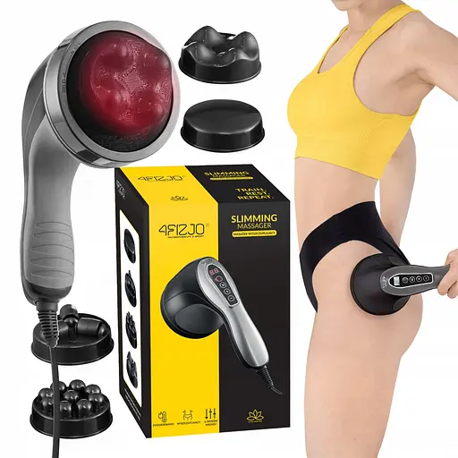 Антицелюлітний ручний масажер для тіла 4FIZJO Body Shaping 4 в 1 4FJ0558 Black (P-5907739319128) - фото 1