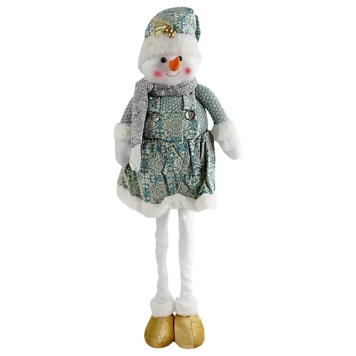 Новогодняя декоративная игрушка C 67890-2 с телескопическими ножками, снеговик