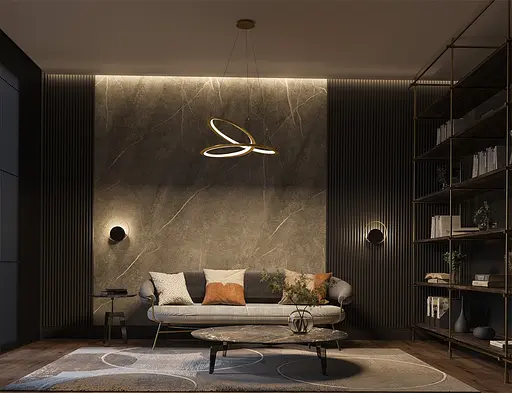 Люстра MJ-Light HELIX D600 4000K GD 12027 - фото 4