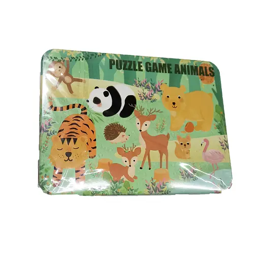 Пазли дерев'яні С 48686 "Тварини", в плівці (6900067486868) Вид 1 - фото 1