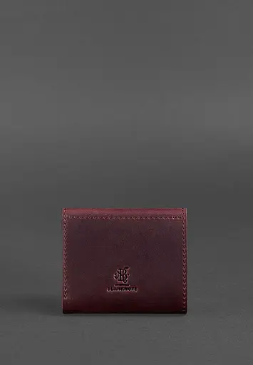 Женский кожаный кошелек 2.1 бордовый Crazy Horse - фото 6