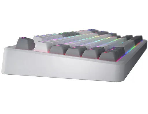Клавиатура игровая механическая HATOR HTK-851UA White Wireless Rockfall 3 TKL Mecha orange, QMK/VIA - фото 4