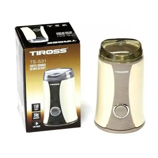 Кавомолка Tiross TS 531 блокування роботи без кришки компактна нержавіюча сталь 50 г 150 Вт - фото 3