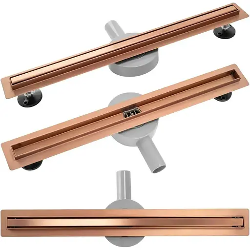 Душовий канал Rea Neo Slim Pro 70 см brushed copper REA-G0651 - фото 1