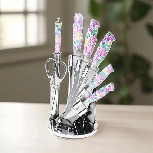 Набір ножів із підставкою 8 предметів NS17SETKN/COL - фото 2