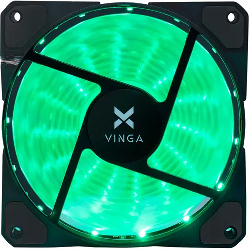 Вентилятор Vinga 12025-15-G1 Green (12025-15-G1) - фото 2