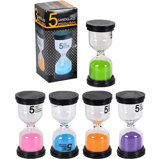 Пісочний годинник на 5 хв. скло 4,5*9,5см X2-04 - фото 2