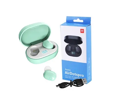 Бездротові сенсорні навушники Redmi AirDotspro з табло Mint - фото 4