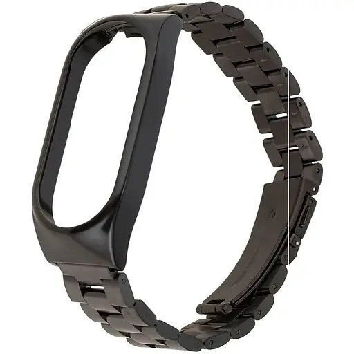 Ремешок Steel Strap Mi Band 8 Черный - фото 1