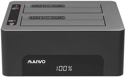 Внешний карман Maiwo клонир. для 2*HDD 2,5"/3,5" SATA/SSD через USB3.0 (K3082A) - фото 2