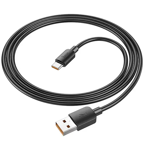 Дата кабель Hoco X96 Hyper USB to Type-C 27W (1m) Black - фото 4