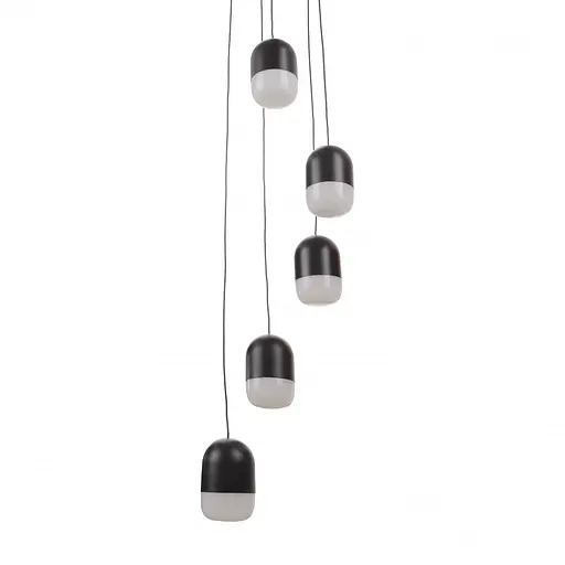 Люстра подвесная Brille в спальню LED 35W NW BK (BR-01 674S/5) - фото 7