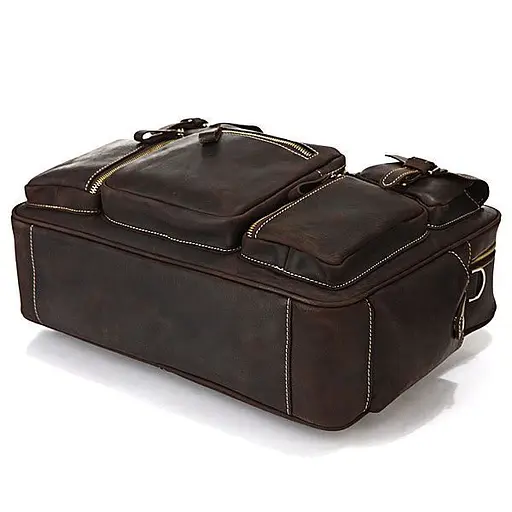 Сумка кожаная мужская Vintage 43х31х13 см sum0012463 - фото 6