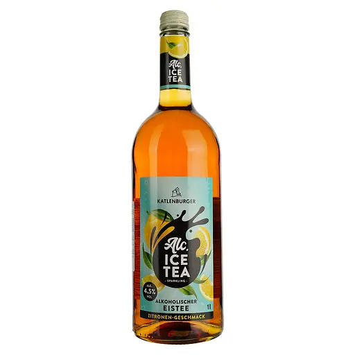 Напиток слабоалкогольный Katlenburger Alc Ice tea лимон, 4,5%, 1 л (917012)