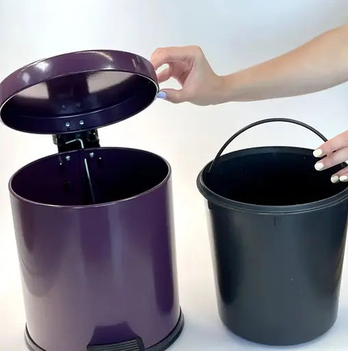 Ведро для мусора с педалью Mertinox 5 л Фиолетовый 4501.2028S.101.05 violet  - фото 4