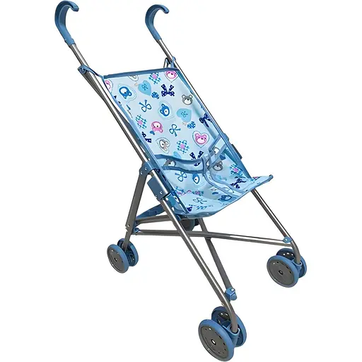 Коляска-трость для куклы Melobo 9302W голубая