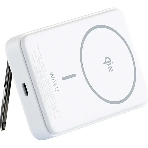 Внешний аккумулятор Wiwu Magnetic Wi-P031 10000mAh White [125058] - фото 3
