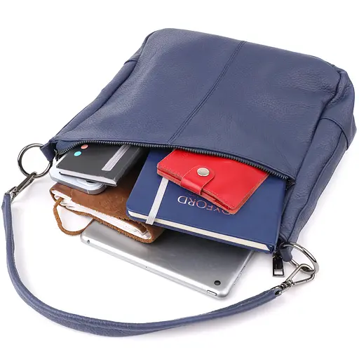 Сумка для женщин Vintage на два отделения из натуральной кожи 26х24х10 см sum0027547 - фото 10