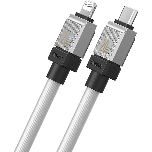 Кабель Baseus CoolPlay Series Fast Charging Cable Type-C to iP 20W 1m White - фото 5