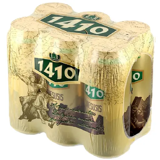 Пиво Volfas Engelman 1410 светлое 5.3% 6 шт. х 0.5 л ж/б - фото 1