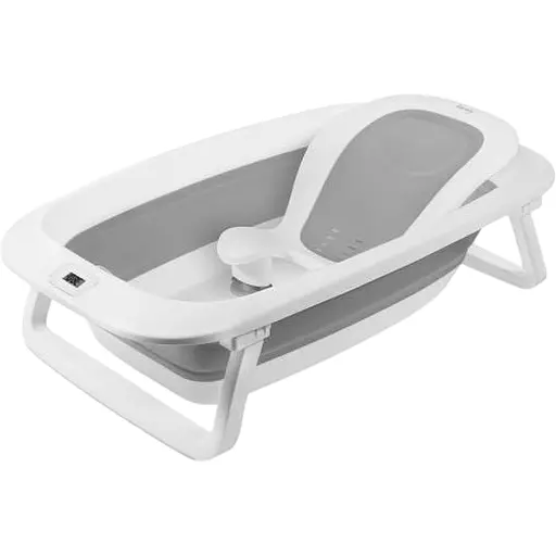 Складана ванна Lionelo Baby Bubble з термометром Grey Dove (LOC-BABY BUBBLE GREY DOVE) - фото 1