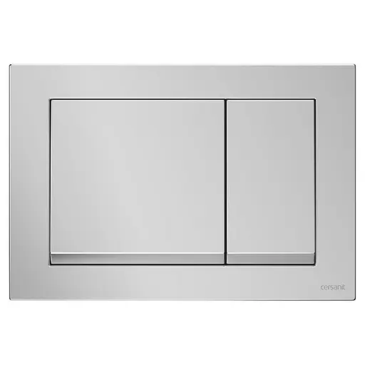 Клавіша змиву Cersanit Enter для встановлення Aqua хром матовий K97-512, Хром - фото 1