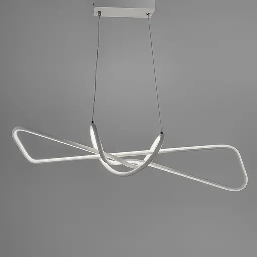 Современная белая люстра AVIZE в двух размерах Line.F Длина 85 см - фото 3