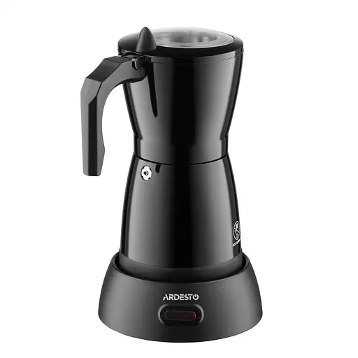 ARDESTO Электрическая кофеварка-гейзер 0,3 л, молотый кофе, черный - фото 3