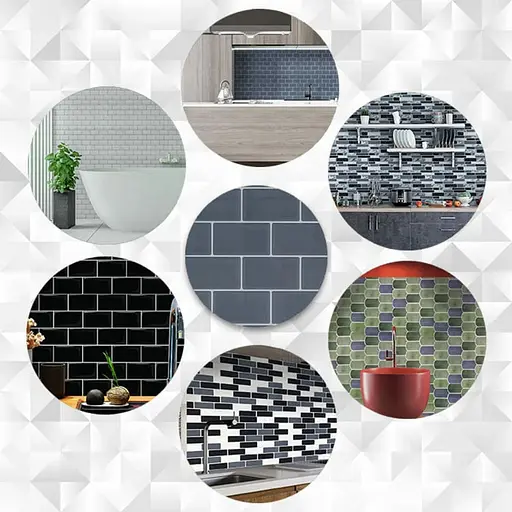 Самоклеящаяся полиуретановая плитка Wall Sticker серый кирпич 305х305х1 мм SW-00001153 - фото 5