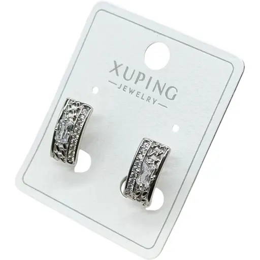 Сережки кільця Xuping гіпоалергенні з медичного сплаву - фото 1