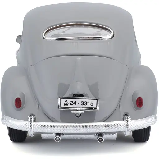 Автомодель Bburago Volkswagen Kafer Beetle 1955, 1:18 серая (18-12029 GY) - фото 7
