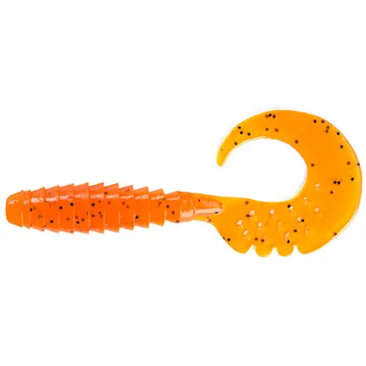 Силикон FishUP Fancy Grub 2.5" #049 - Pumpkin Orange/Black (10 шт/уп)