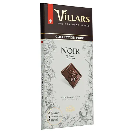 Шоколад Villars чорний 72% 100 г (437335) - фото 2
