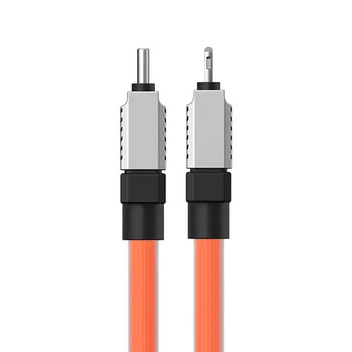 Кабель PD Baseus CoolPlay Series Fast Charging Cable Type-C to iP 20W 2 м помаранчевий CAKW000107