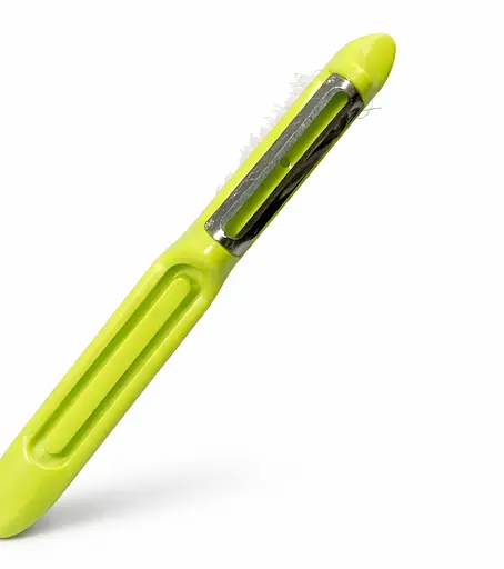 Ніж економка овочечистка для тонкого чищення овочів і фруктів зі щіткою 88319 - фото 3