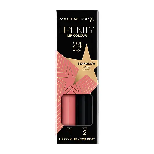 Стійка губна помада Max Factor Lipfinity 2 Step, відтінок 80 (Starglow) 2,3 мл + 1,9 г (8000019174512) - фото 1