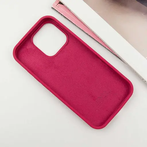 Чохол Epik Silicone Case Full Protective AA для Apple iPhone 16 Pro Max 6.9 Червоний/Rose Red - фото 3